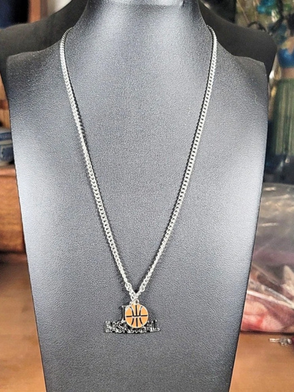 Paparazzi Making Buckets Basketball Necklace Set Silver & Orange